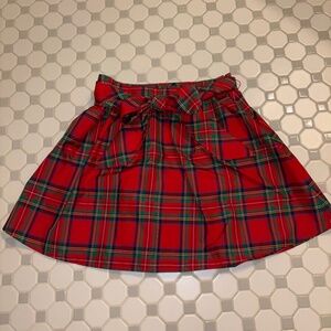 Vineyard Vines Jolly Plaid Taffeta Holiday Party Skirt